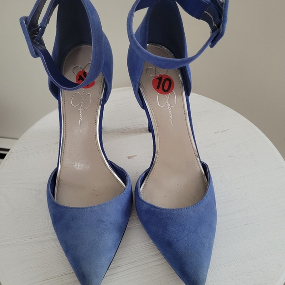 Blue Jessica Simpson Heels size 10 worn used - Picture 5 of 5